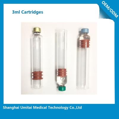 China Multi Function Insulin Pen Cartridge 3ml For Insulin Pen Top Cap Plunger for sale