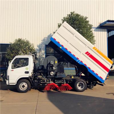 China Dongfeng Road Cleaning Truck 5000 Liters Vacuum Small Size Street Sweeper Truck for sale