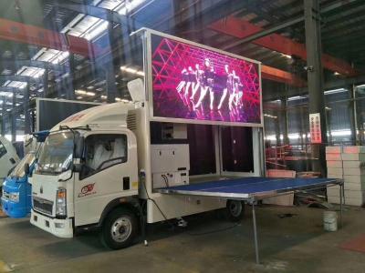 China HOWO Mobile Light LED Advertising Truck Display Box Billboard Clear Screen Signs P4 P5 P6 for sale