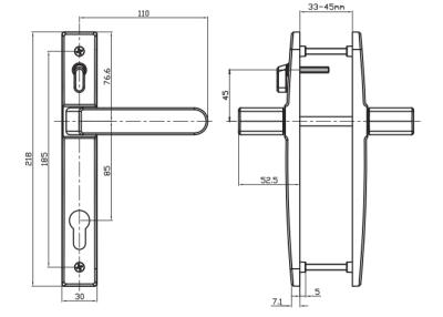 China Newest Design Traditional Door Locks For French Doors Interior Single Door Lock With Key Make Lock for sale