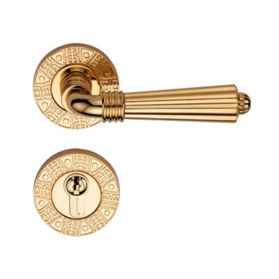 China Antique Design Apartment Bedroom Apartment Oriental Color Door Lock Gold Mortise Lock for Entrance and Bedroom Wooden Door for sale