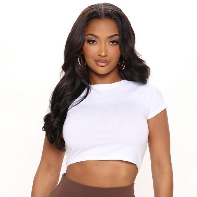 China New style usual QUICK DRY skin tight t-shirt for young ladies for sale