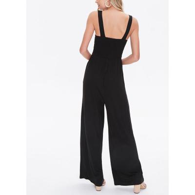 China QUICK DRY black temperament shows thin and long overalls for sale