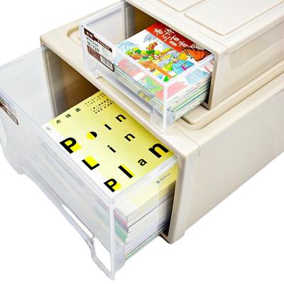 China Sustainable Plastic Cosmetic Storage Box Makeup Drawer Organization for sale