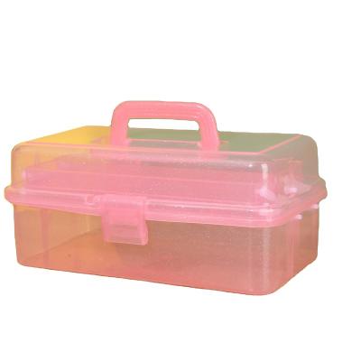 China Sustainable Plastic Glitter Powder PP Household Tools Organizer Makeup Supplies Container for sale