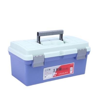 China Tools Boxes Double-Layer Popular Toolbox Plastic Hardware Tool Storage Cases For Carrying Tools for sale