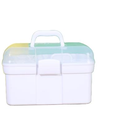 China Sustainable Portable White Durable Plastic Medicine Storage Box Kids Medicine Container for sale