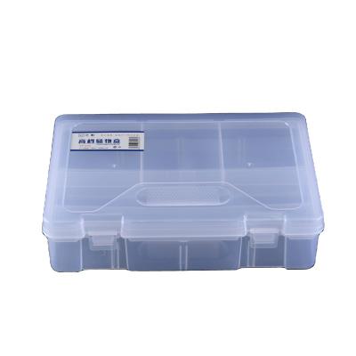 China Schools & Offices Double Layer Transparent Multifunctional Plastic Pencil Case Writing Case for sale