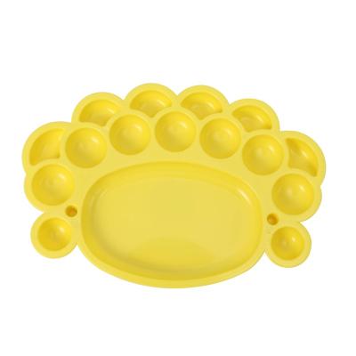 China Factory Price Artist Plastic Paint Palette Customization pp Plastic Water Color Tray Paint Palette for sale