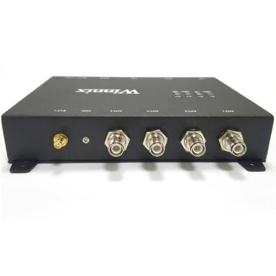 China PP silicon 860-960MHz 4 port mpinj Rs2000 chip OEM UHF RFID fixed reader body aluminum material for sale