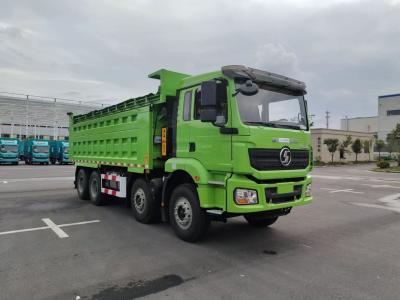 China New Heavy Duty SHACMAN H3000 Dump Truck 8x4 375Hp EuroV Green 12 Wheels Tipper for sale