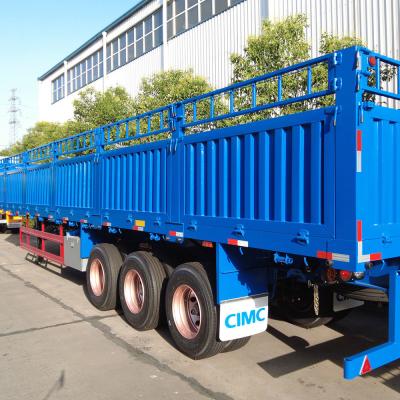 China CIMC 3 Ejes Camión cerca de carga 60 toneladas Semirremolque con contenedor de bloqueo de giro en venta