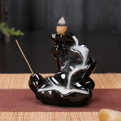 China Ceramic Incense Incense Incense Burner Incense Waterfall Ceramic Arabic Incense Burner Incense Stick Holder Incense Oud Stick Incense Holder for sale