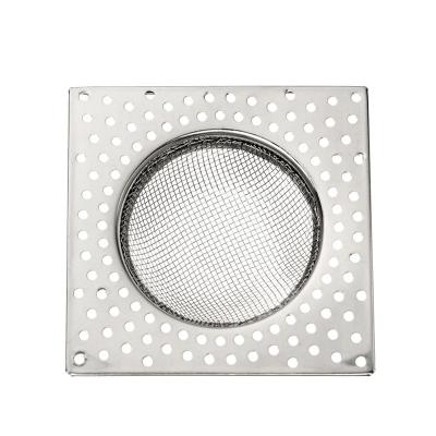 China Viable Room Hot Hair Shower Net Filter Stainless Steel Amazon Artifact Floor Drain Sewer Filter Net Anti-Clog for sale