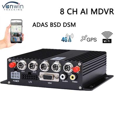Китай 8CH SD DVR 4G GPS ADAS DMS AI MDVR 1080P H.265 Мобильный DVR Дашкамный рекордер GPS Мобильный продается