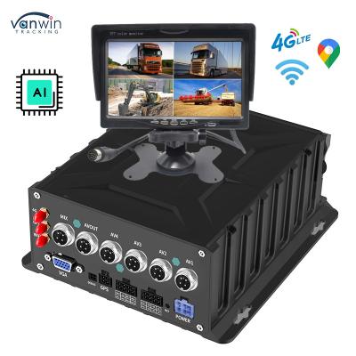 Китай 4CH 1080P Мониторинг транспортного средства Обратная резервная камера ИИ MDVR Система GPS-трекера транспортного средства продается