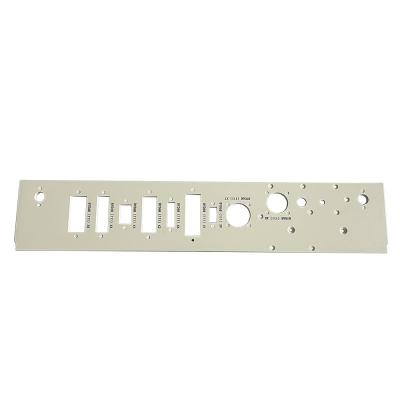 China Online Custom Aluminum Sheet Metal Fabrication Panel Anode Sandblasting Stamping Motor Spare Parts for sale
