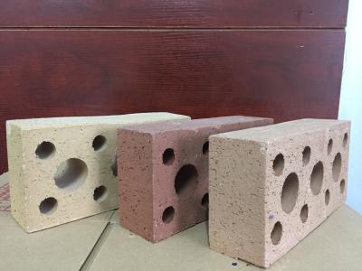 China Easy Installation Hollow Clay Construction Brick Extruded Highly Fireproof for sale