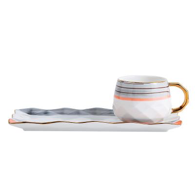 China Viable simple and creative European ceramic mug for afternoon refreshment for sale