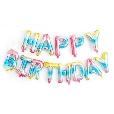 China Disposable innovative products 2021 gradients birthday balloon home accessories for decoration for sale