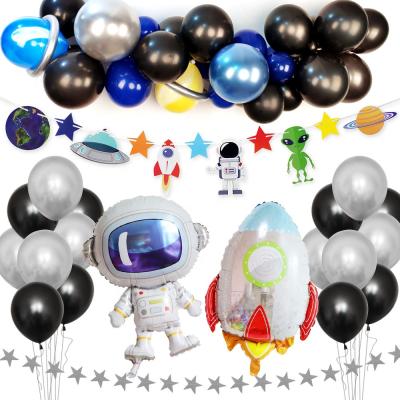 China Wholesale Cute Kid Birthday Theme Inflatable Planet Space Balloons For Boys for sale