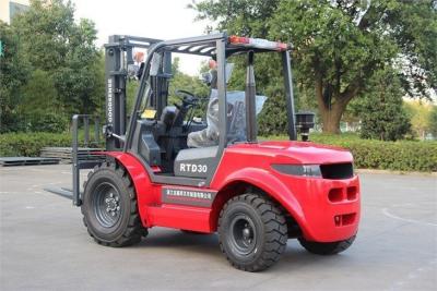 China Strong And Compact 3.5 Ton 2wd Rough Terrain Forklift For Moving And Transporting Heavy Loads Through Tough for sale