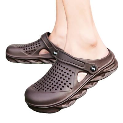 China 2022 New Men's Thick-soled Thick-soled Wear-resistant Slippers Household Breathable Outdoor Non-slip Sports Shoes Household Slippers Beach Sandals for sale