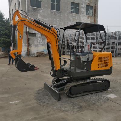 China New Design Chinese Diesel Mini Excavator 2000KG Small Digger Crawler Excavator For Sale Construction/Farm/Garden/Road/Railways HIXEN for sale