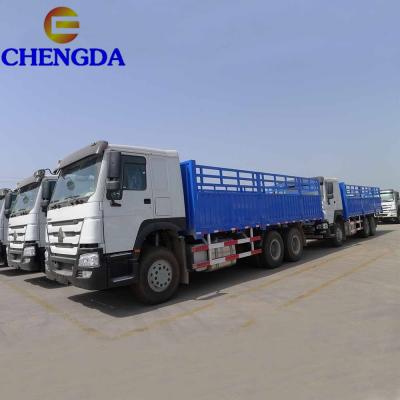 China Howo 6x4 10 Wheel 336hp Metal Barrier Cargo Truck To Djibouti for sale