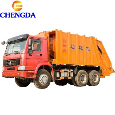 China Construction works New Sinotruk Howo 6x4 Garbage Trash Compactor Truck For Sale for sale
