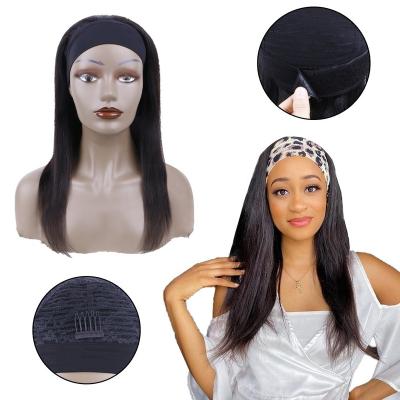 China Custom Made Black High Quality Silky Straight Comfort 100% Adjustable Ladies Brazilian Wave Hair Wig Making Cap Mesh Headband Ventilated Wig Cap for sale