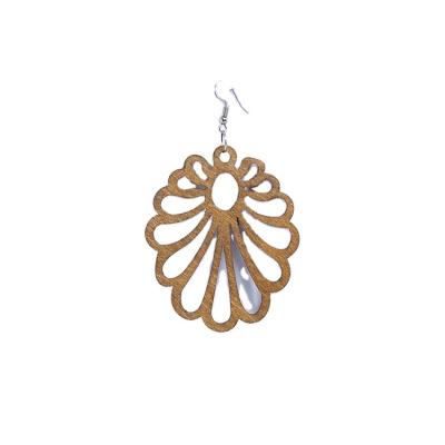 China Polishing Drop Dangle Boho Fashion Earring Hippie Earring Accessories and Wooden Hippie Costume Earrings for Women for sale