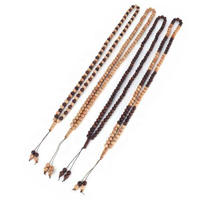 China Pray Rosary Islamic Muslim Chain Souvenir Direct Selling Prayer Necklace Wooden Beads for sale