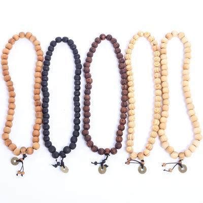 China Pray Newcomer Muslim Rosary Wood Beads Wooden Prayer Jewelry With Coin Prayer Beads for sale