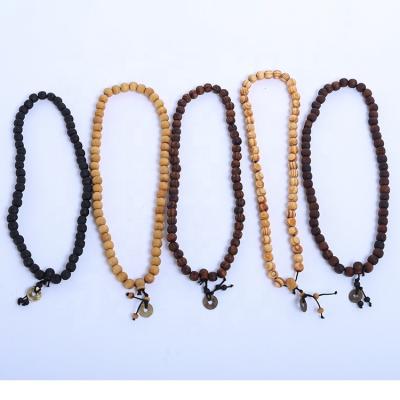 China Pray Bead Muslim Islamic Jewelry Subha Rosary Tassel Coin Misbaha Best Selling Wooden Prayer Beads for sale