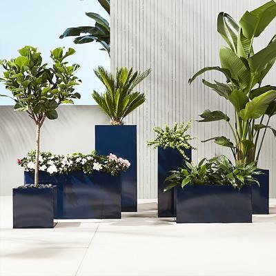 China Raised Garden Corten Steel Large Planters Galvanised Flower Pots for sale