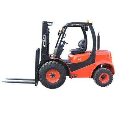 China Building Material Shops 4ton Rough Terrain Forklift For Sale All Terrain Forklift for sale