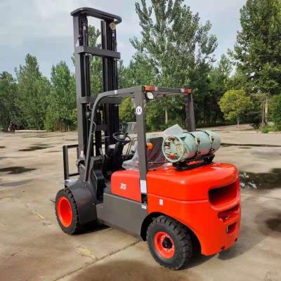 China Construction works Shandong 3.5TON LPG/Gasoline Forklift With CE Certificate for sale