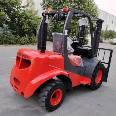 China Building Material Stores China Factory Diesel Electric Rough Terrain Forklifts For Sale for sale