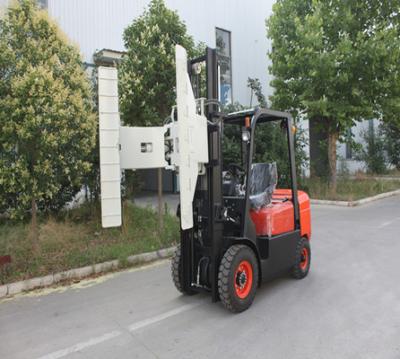 China Work With 2.5T Tire Forklift Tire Clamps Attachment Free Mast Full Side Shift Tire Clamps Forklift 2.5 Ton Forklift With Clamps for sale