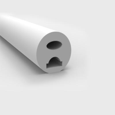 China 100% Silicone 360 Degree Diffuser Led Profile Silicone Round Sleeve Rubber Hose Flexible Tube For 5mm Led Strip for sale