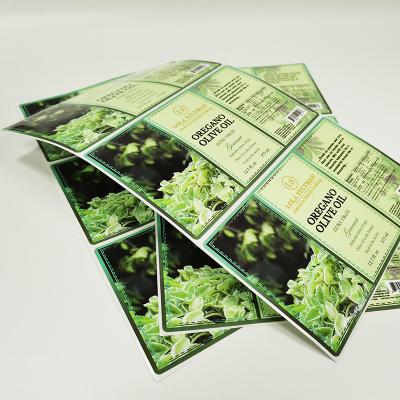 China BOPP Food Adhesive Labels Glossy Laminate CMYK Printing Box Seal Sticker for sale