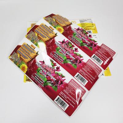 China BOPP Film Printable Adhesive Labels Sauce Jar CMYK Stickers For Packaging Food for sale
