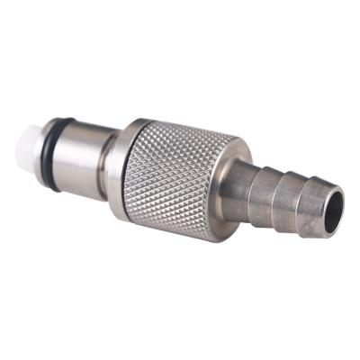China Stainless Steel In Line Quick Fuel Coupling 1 /4 Chrome Brass Plated for sale