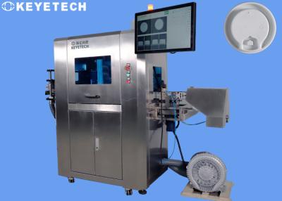 China Plastic de Inspectiesysteem van Koffiedeksels met de Hoge Industriële Camera van Piexl Te koop