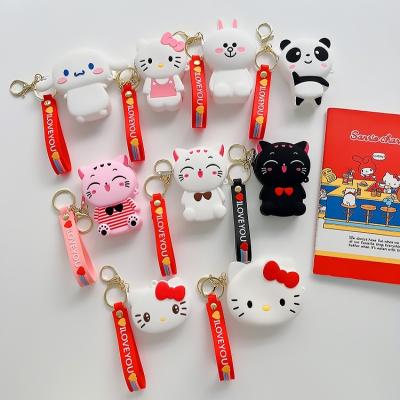 China Mini Cartoon Cat Children Hand waterproof bags small lovely wallet ladies silicone animal card holder girls invent purse and bags for kids for sale