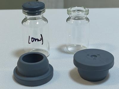 China 13mm 32mm rubber plug Grey Butyl Medical Rubber Stopper for Injection Glass Vials Glass Infusion Bottle Use for sale