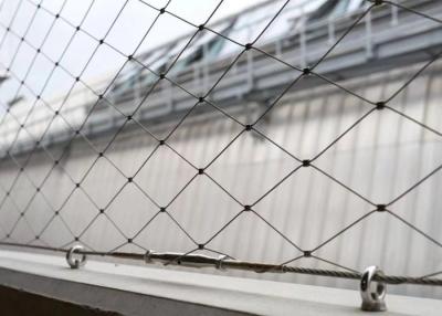 China Knotted Stainless Cable Mesh 35mm*35mm Steel Wire Rope Net For Zoo for sale
