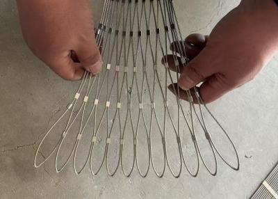 China Wire Rope Nets PVC Coated Balustrade Cable Mesh SS304 Zoo Mesh for sale