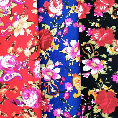China HuaZu Breathable Textile No Woven Wholesale 100% Cotton Printed Poplin Fabric For Women Dress for sale